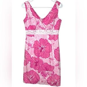 Lily Pulitzer Sami Hibiscus Dress Size 8
